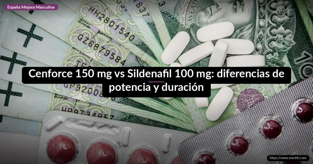 Cenforce 150 mg vs Sildenafil 100 mg: diferencias de potencia y duración