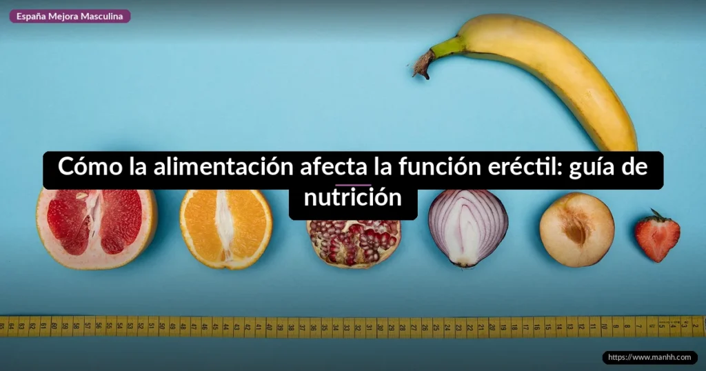 Cómo la alimentación afecta la función eréctil: guía de nutrición