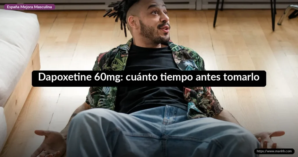 Dapoxetine 60mg: cuánto tiempo antes tomarlo