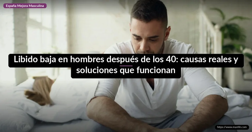 Libido baja en hombres después de los 40: causas reales y soluciones que funcionan