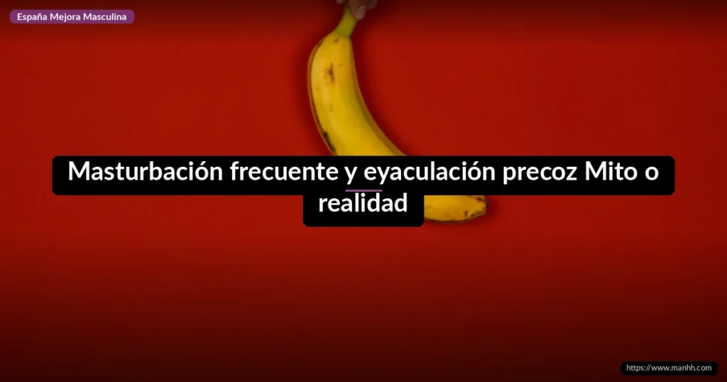 Masturbación frecuente y eyaculación precoz Mito o realidad