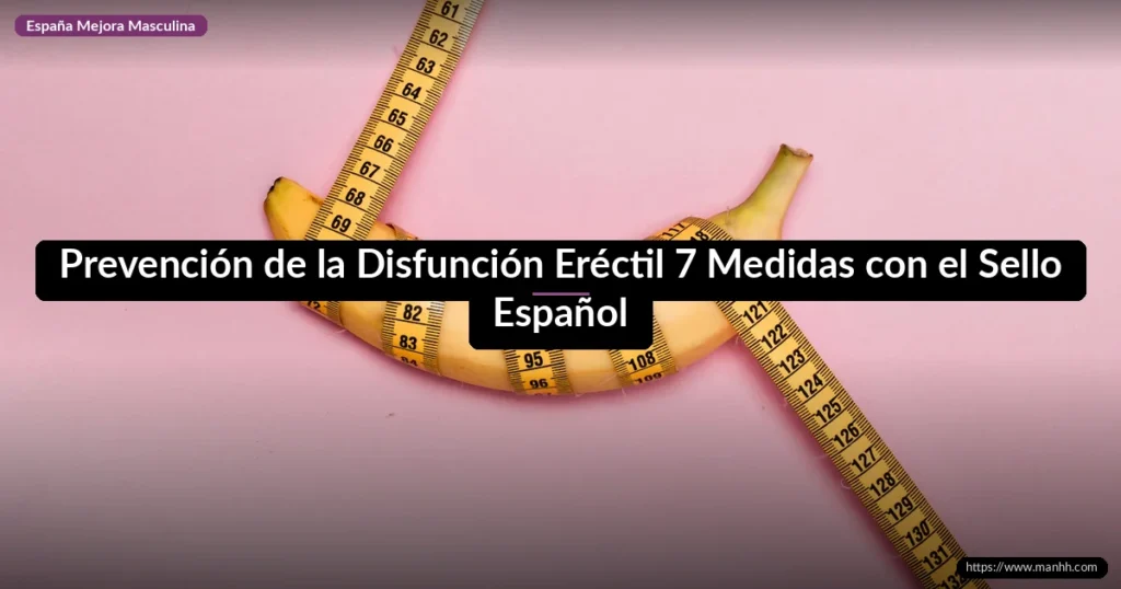 Prevención de la Disfunción Eréctil: 7 Medidas con el Sello Español 1 Prevención de la Disfunción Eréctil 7 Medidas con el Sello Español