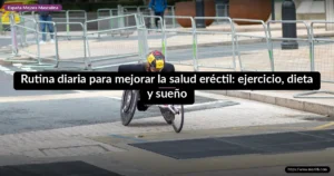 Rutina diaria para mejorar la salud eréctil: ejercicio, dieta y sueño