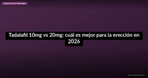Tadalafil 10mg vs 20mg: cuál es mejor para la erección en 2026