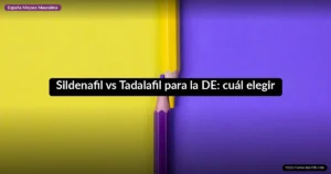 Sildenafil vs Tadalafil para la DE: cuál elegir