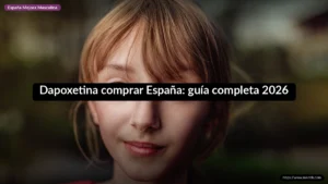 Dapoxetina comprar España: guía completa 2026